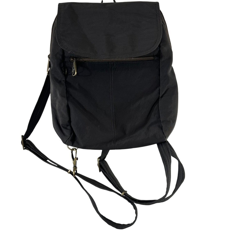 Travelon Heritage Anti-Theft Small Backpack Gray Nylon RFID 43331-531-0091-01